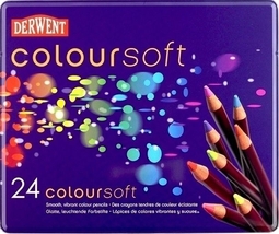 Derwent 24 Coloursoft Color Pencil Tin Set - £25.85 GBP