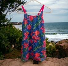 NWT Tommy Bahama Girls Floral Summer Sun Dress Straps w/Hair Bow Size 7 Flowy - £19.58 GBP