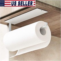 Paper Towel Holder Under Cabinet Towel Hooks Roll Holder For Kitchen Bat... - £17.27 GBP