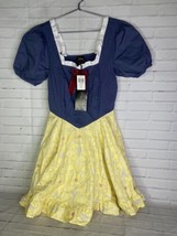 Disney Snow White and The Seven Dwarfs Sweetheart Dress Womens Juniors Size M - £79.39 GBP