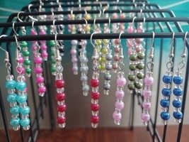 Lot of 28 Wholesale Assorted Color Earrings  - $17.82