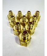 10-Brass 1/2” Male SAE 45 Deg Flare X 3/4 Female NPT Adapter Connector F... - $39.25