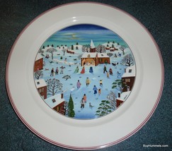 Villeroy &amp; Boch Naif Christmas 12&quot; Chop Plate Round Platter - Collectible Gift! - £98.63 GBP