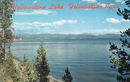 Yellowstone Lake Unposted Vintage Postcard Yellowstone National Park - £7.77 GBP