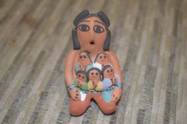 Small Navajo Storyteller w 6 babies &amp; Open Mouth by EB, 2-1/4” Tall - £10.14 GBP