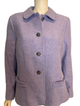 Talbots Petities Women&#39;s Wool Blend Blazer Lavender Size 16P New with Tags - £52.16 GBP