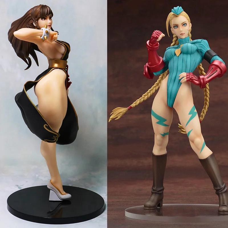 Sexy Girl Game Chun Li Figures Toy Doll Anime Cammy Action Figure Cartoon Figura - £33.35 GBP+