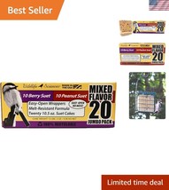 Premium 20-Pack Suet Cakes for Wild Birds with Peanut &amp; Berry Flavor Var... - $51.50