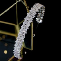 Fashion Bridal Headdress Flower Crown Crystal Headband Headband Prom Wedding Acc - £81.56 GBP
