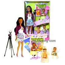 Year 2006 Barbie I Can Be Series - Baby Photographer Nikki K8579 With 3 Babies - £82.55 GBP