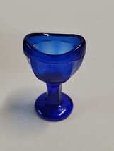  Antique Royal Glass Eye cup cobalt blue in original box - $49.01