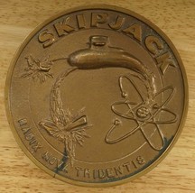 Military US Navy Nuclear Submarine SKIPJACK Radix Nova Tridentis Brass Plaque - £201.70 GBP