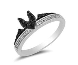 Enchanted Disney Villains Cruella De Vil Diamond Crown Ring in Sterling Silver - £71.48 GBP