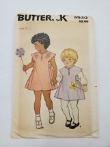 Butterick 3530 Sewing Pattern Children's Girls Jumper or Dress Vtg Cut Size 3 - $7.88