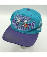 Vintage 90s Charlotte Hornets G Cap GCC Snapback Hat Embroidered NBA - $41.08 CAD