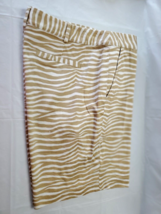 Michael Kors Womans Size 6 Beige And White Striped Bermuda Shorts - £18.51 GBP
