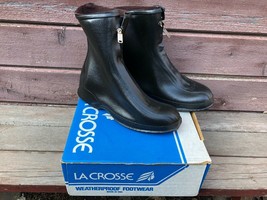 VTG LACROSSE BOYS OVERSHOE RUBBER BOOTS YOUTH SIZE 6 W BOX MADE IN USA  - £27.14 GBP