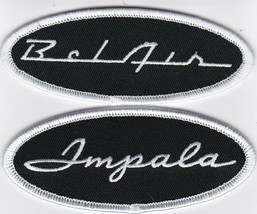 CHEVY IMPALA BEL AIR SEW/IRON PATCH EMBROIDERED CHEVROLET SS LOWRIDER SS - £8.62 GBP