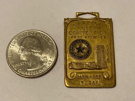 Vtg 1938 Bismark North Dakota American Legion Watch Fob Medal - £11.64 GBP