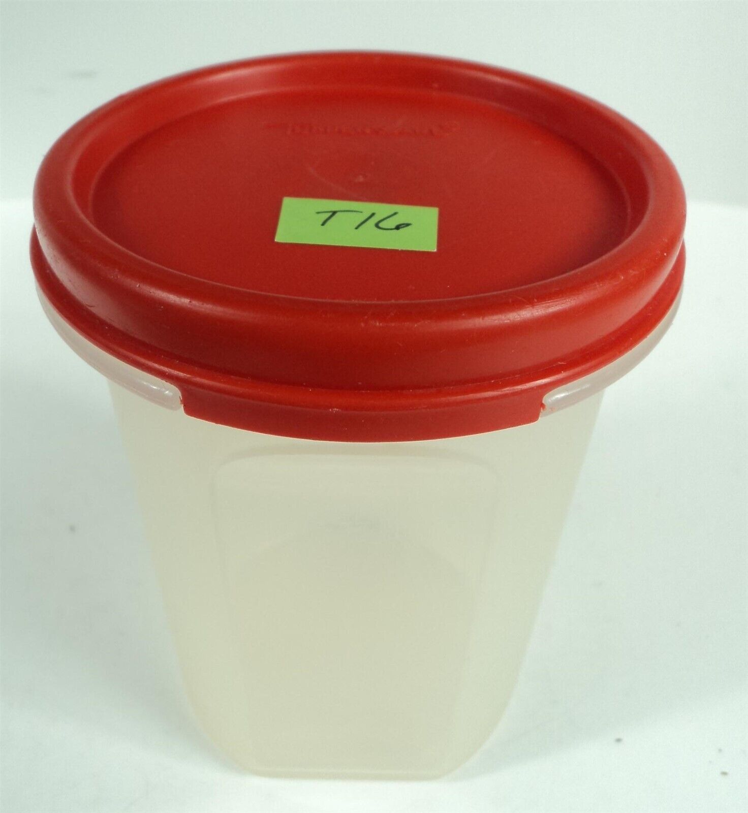 T16 Tupperware Modular Mates 2 Piece 440 ml Round Container w/ Red Lid - $6.89