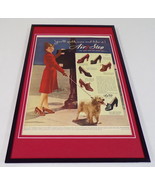 1942 Air Step Shoes Heels Framed 11x17 ORIGINAL Vintage Advertising Poster - £54.36 GBP