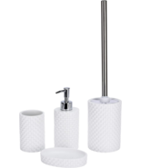 Bathroom Accessory Decor Set w/ Soap Dispenser, Tooth Brush Holder, Toil... - $47.50 CAD