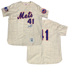 Tom Seaver Autographed &quot;HOF 92&quot; New York Mets M&amp;N Authentic Jersey PSA - £846.32 GBP