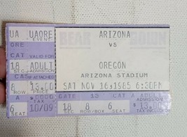Vintage 1980s Oregon Ducks Ticket Stub vs Arizona Wildcats Football 1985 UO UA - £11.15 GBP