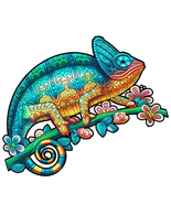 AnyGame Wooden Jigsaw Nature Chameleon Puzzle 3D Games Home Décor - £17.65 GBP+