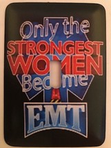 E M T Woman Metal Switch Plate Firefighter - $9.25