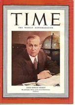 Time Magazine 1939 Jan 30 Johns Hopkin&#39;s Sigerist--WWII - £22.47 GBP