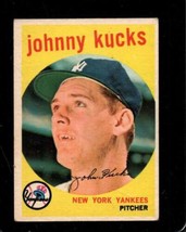 1959 TOPPS #289 JOHNNY KUCKS VG+ YANKEES *NY13284 - $3.68