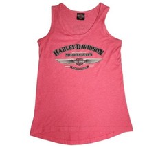 Harley Davidson Tank Top T Shirt - Women&#39;s Medium - Pink - Roswell, GA  - £13.95 GBP