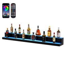 VEVOR 2-Tier 60&quot; LED Liquor Bottle Rack, RF &amp; App Control, Multicolor Li... - €140,81 EUR