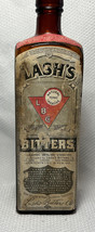 Lash&#39;s Bitters Natural Tonic Laxative Paper Label Glass Bottle Drug Stor... - $79.95