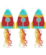 Mini Rocket Ship Pull Piatas For Outer Space Party (8 X 5.9 X 2.5 In, 3 ... - $29.99