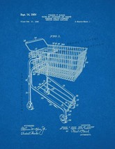 Shopping Cart Patent Print - Blueprint - £6.21 GBP+