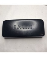 Ralph Lauren Eyeglass Case Glasses Black Leather Hard Clam Shell - £7.82 GBP
