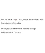 40 FREE Etsy LISTINGS ($8.00 value!) - Freebie