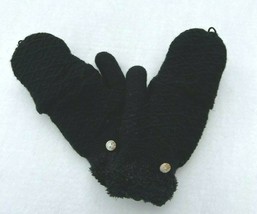 Women Winter Glove Mitten Fingerless Insulated Knit w/ Fuzzy lining Thic... - £8.29 GBP