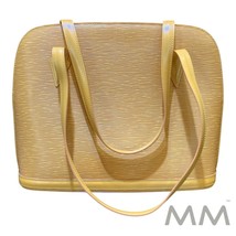 Pre-Owned Louis Vuitton Lussac Yellow Epi Leather Shoulder Tote Bag Large - $1,250.00