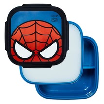 X Marvel Spider-Man Bento Box And Ice Pack - 3 Compartment Lunch Box, Di... - £30.29 GBP