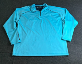 Sun Mountain Golf Men&#39;s Size Large Blue 1/4 Zip Long-Sleeve Thermal Wear - £19.68 GBP