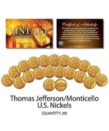 Thomas Jefferson 1970&#39;s 80&#39;s 90&#39;s NICKELS Uncirculated 24KT Gold Clad - ... - $18.68