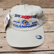 Nwt Vtg Rams Hat 2000 Super Bowl Xxxiv Champions Adjustable Cap Nfl Football - £11.92 GBP