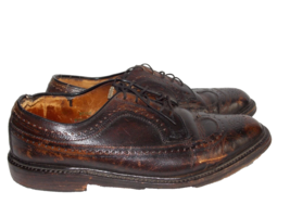 WhiteHall Wingtip Brown Leather Lace Up Shoes 9.5 For Men Used - $39.99