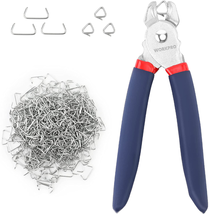 Hog Ring Pliers With 500 Pcs 3/4&quot; Hog Rings Galvanized Steel Meat Sausage Casing - £20.83 GBP