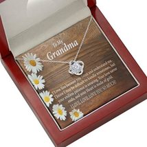 Grandmother Necklace Grandma from Grandson Daughter I Love You Because Double He - £51.34 GBP