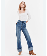 Dear John Holly Super High Rise Cuffed Straight Jeans Justice $228 27 - €61,79 EUR