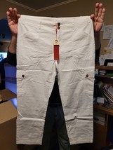 Women&#39;s XCVI Wearables | Alfie Crop White Capri Cargo Pants (X-Large) NWT - £21.50 GBP
